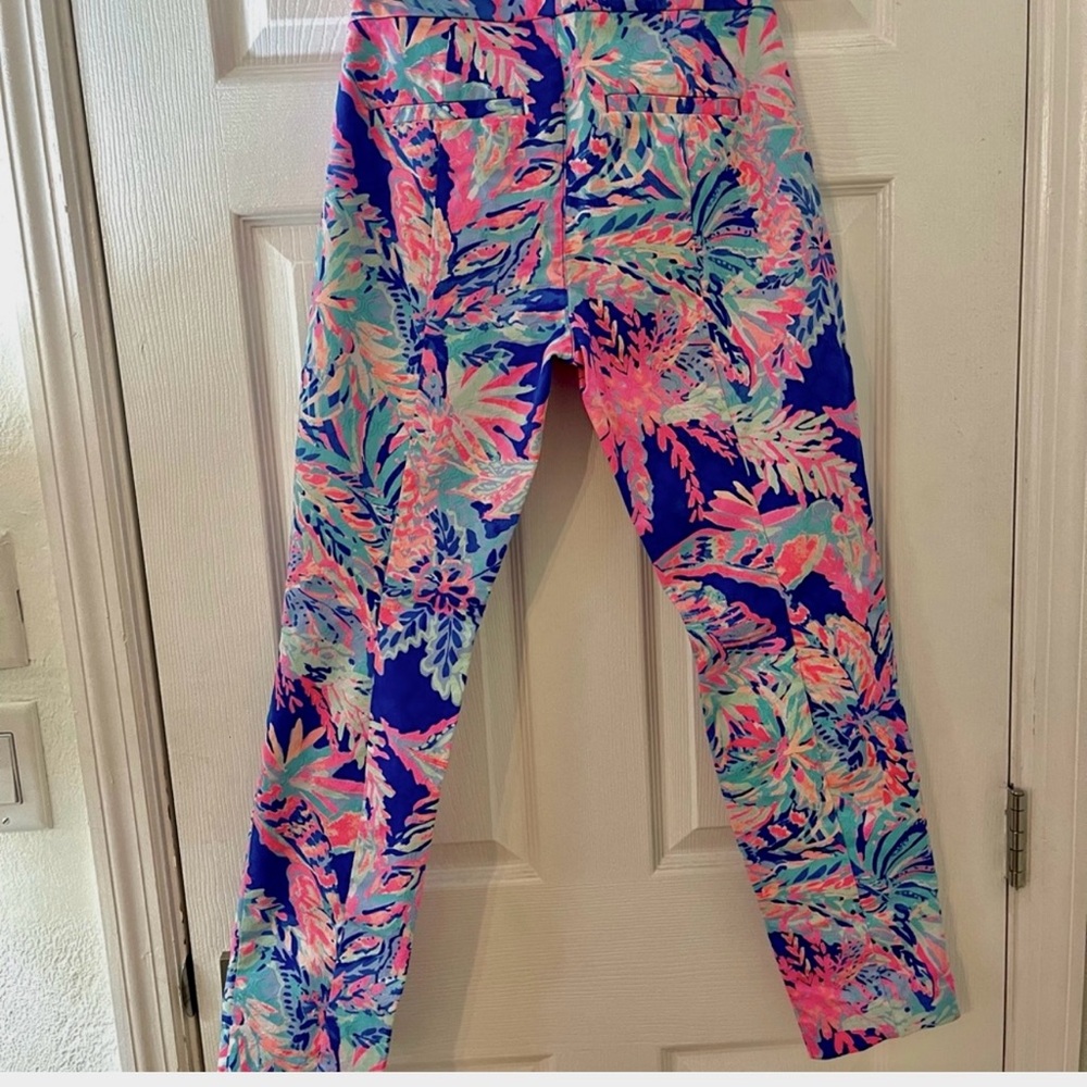 Lilly Pulitzer Pants Sz.4 Pink print vacation tropical - Picture 3 of 4
